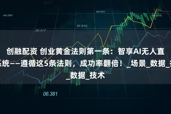 创融配资 创业黄金法则第一条：智享AI无人直播系统——遵循这5条法则，成功率翻倍！_场景_数据_技术